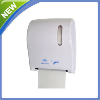 WALL MOUNTED SOAP ROLL PAPER DISPENSER AUTOMATIC TISSUE JUMBO DISPENSERS WHITE 